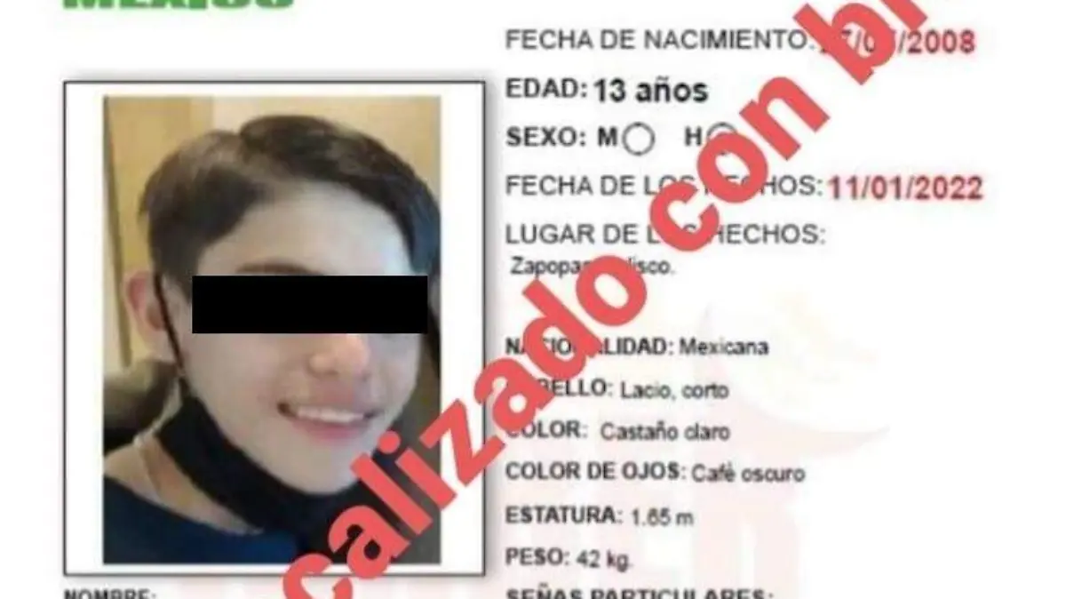 Localizan en Puebla a menor desaparecido